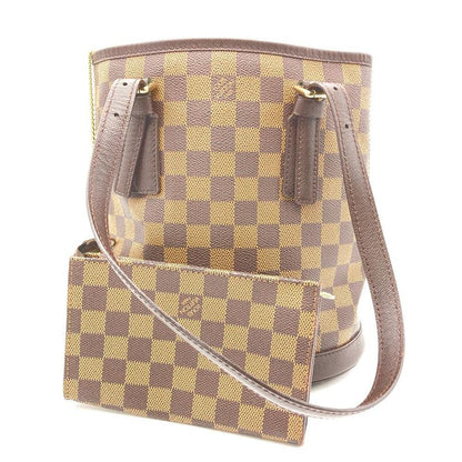 Louis Vuitton Marais Tote Bag Damier Ebène N42240 Ar0948 With Pouch