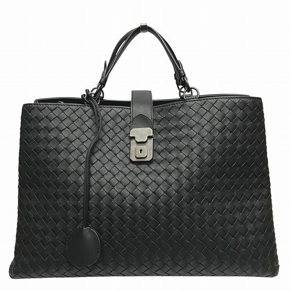 Bottega Veneta Intrecciato Roma 171265 Black Bag Tote Handbag Men's
