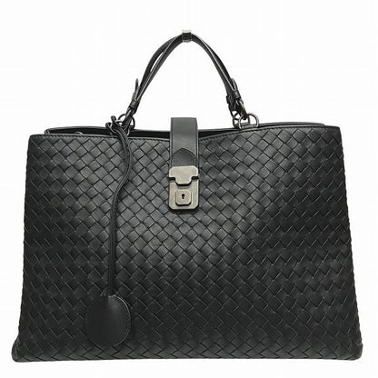 Bottega Veneta Intrecciato Roma 171265 Black Bag Tote Handbag Men's