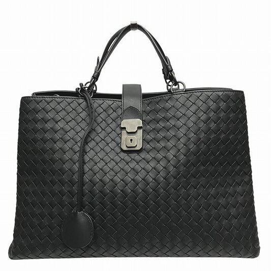 Bottega Veneta Intrecciato Roma 171265 Black Bag Tote Handbag Men's