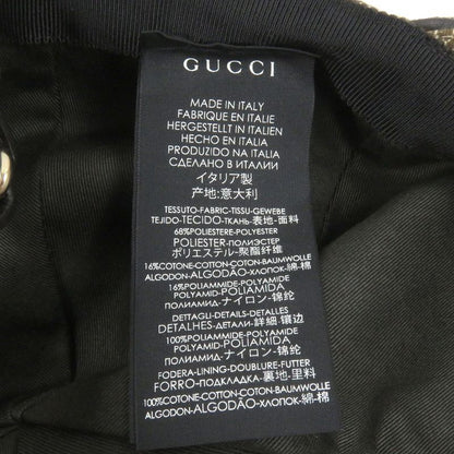 Gucci 200035 GG Canvas Webline Baseball Cap Hat Beige Xs/56cm (22.05in) Made In