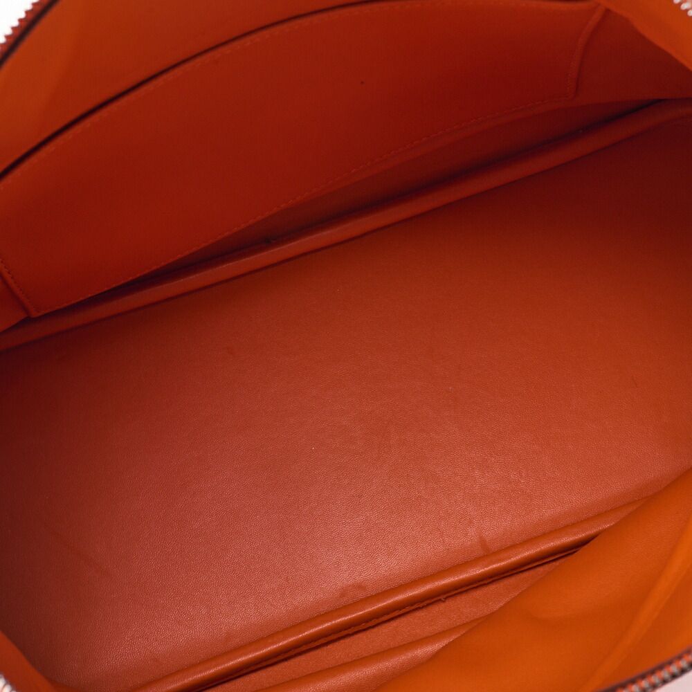 Hermes Bolide 35 Handbag Shoulder Bag Taurillon Clemence Orange Orange (silver