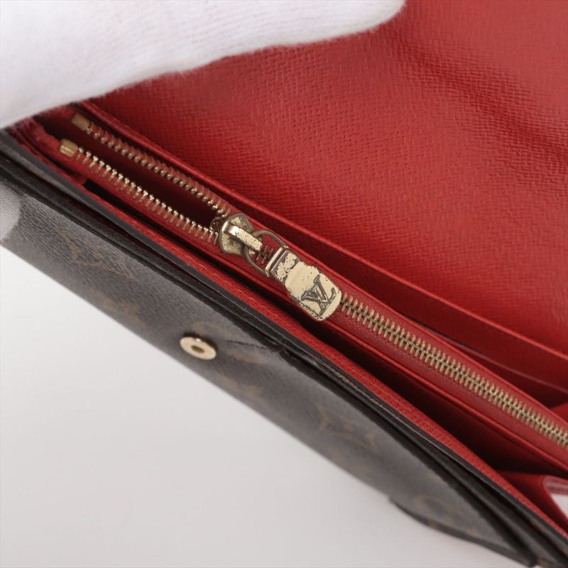 Louis Vuitton Monogram Portefeuille Sarah Long Wallet Long M62236 Brown And
