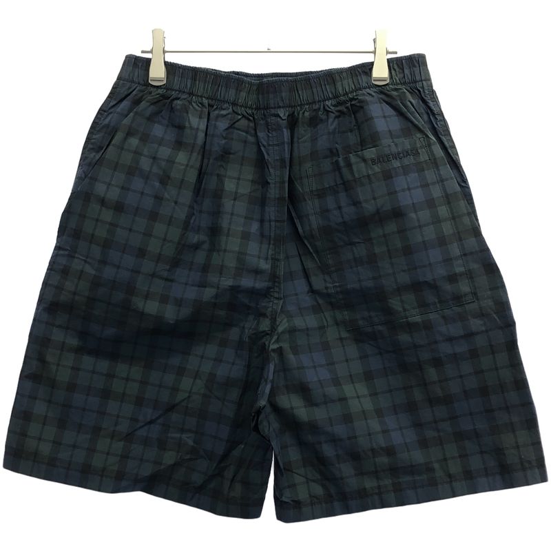 Balenciaga Checked Shorts 642237 Tjo17 Green 46