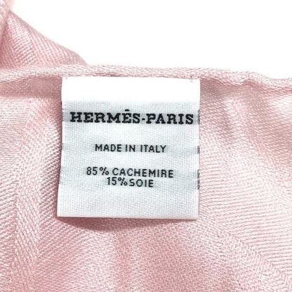 Hermes Stole New Livris Cashmere Rose Pearl Pink