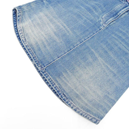 Chanel Denim Skirt P79895 Size 36 Blue Gdhardware Coco Mark Women's