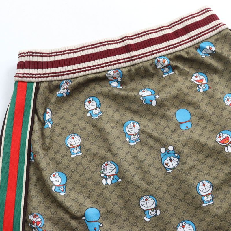 Gucci Doraemon Gucci Doraemon 656596 GG Pattern Webline Trapezoid Skirt Mini