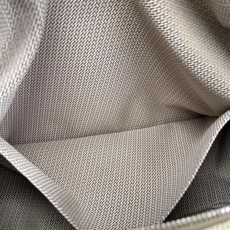 Hermes Bath Pouch Bride-a-Black GM Toile Canvas H Logo Zigzag Rouge Ash Red