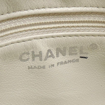 Chanel Chanel Shoulder Quilted Chain Lambskin White Bag