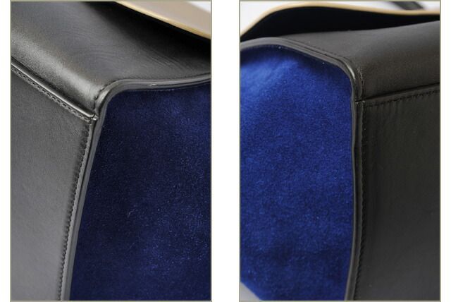 Celine Handbag Shoulder Bag Celine Trapeze 169543 Sand Beige Blue Black 2-way