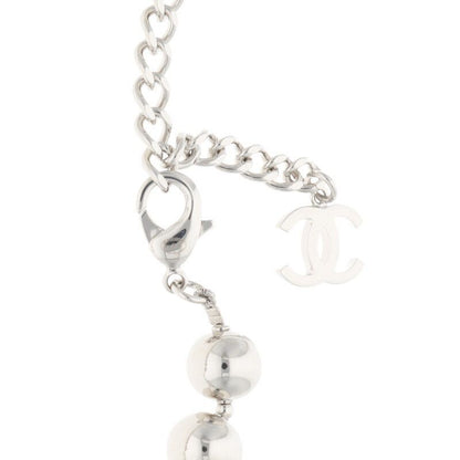 Chanel Coco Mark Silver Necklace Women
