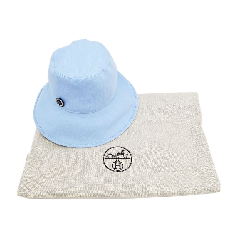 Hermes Hat Frog Hat Light Blue - Light Blue Size 57 Apparel Accessories