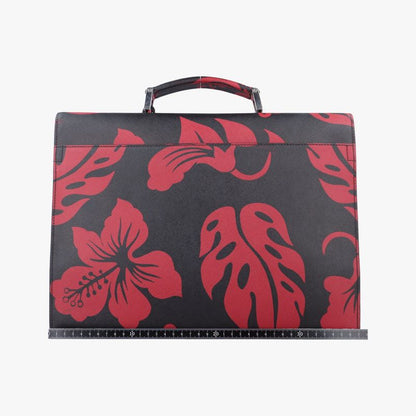 Prada Hibiscus Sound Rosso Red And Black Saffianoleather 134