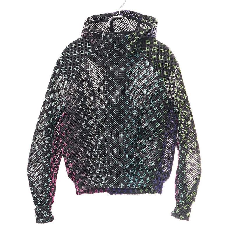 Louis Vuitton 22ss Gradient Monogram Mesh Blouson Rm221 Kd2 Hmb82e Black 46