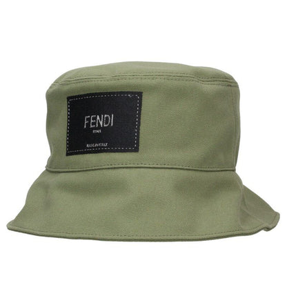 Fendi Fxq801 AIKH Logo Wappen Bucket Hat Men's L