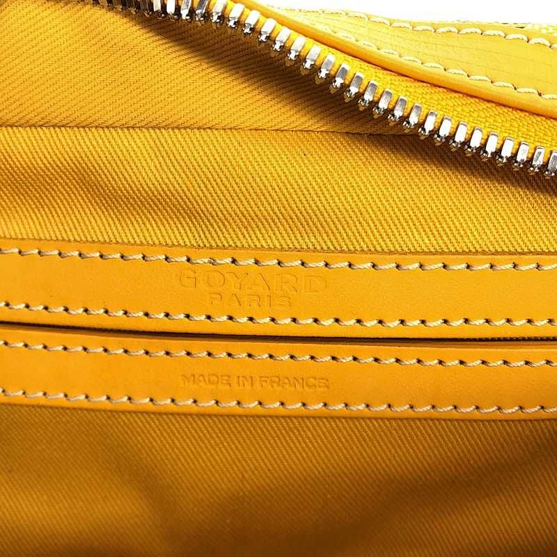 Goyard - Capvert Leather Logo Shoulder Bag - Unisex - Mustard - Ladies