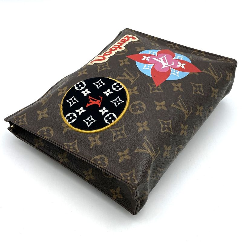 Louis Vuitton M43997 Poche Toilette 26 Monogram Brown Pouch Clutch Second Bag