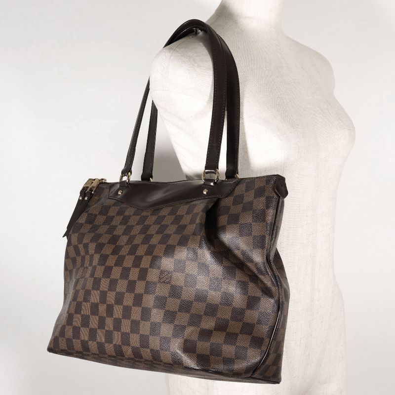 Louis Vuitton Westminster GM N41103 Damier Canvas Brown Dr0193 Ladies Shoulder
