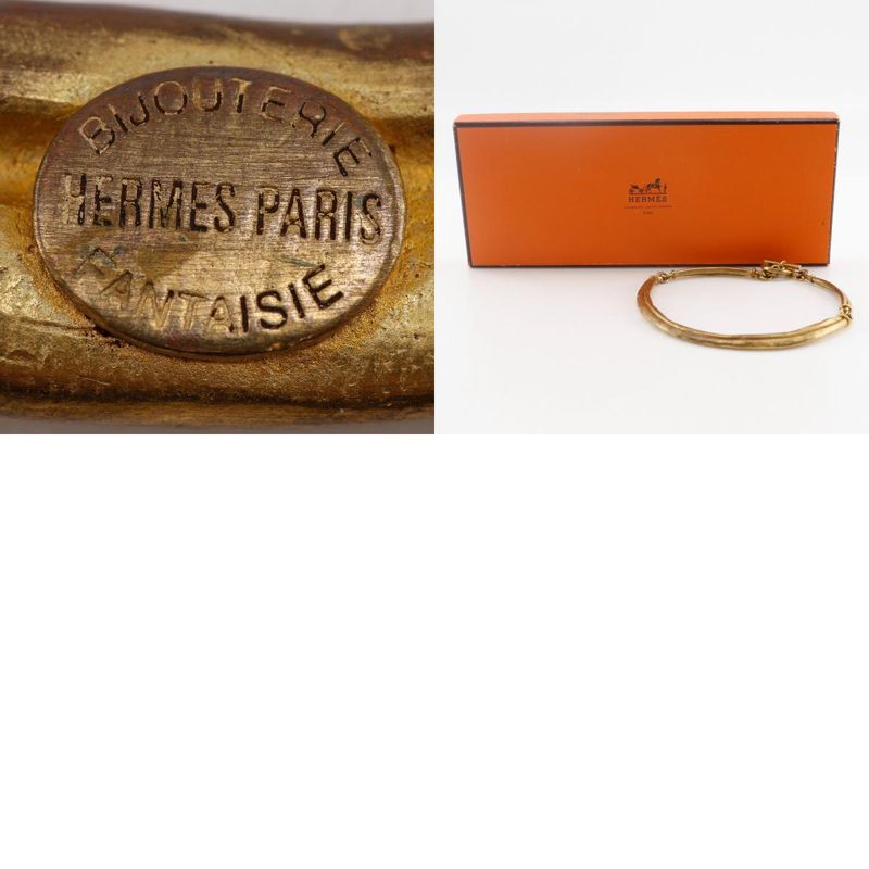 Hermes Mantel Vintage Bijouterie Fantaisie Gold Plated Ladies 79.6g Choker