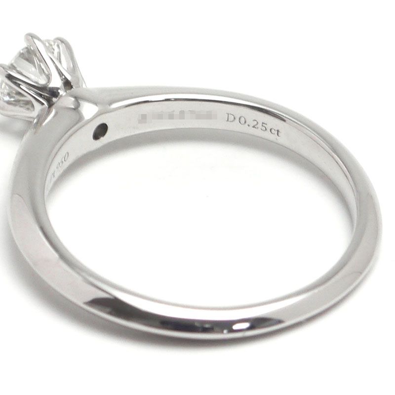 Tiffany & Co Diamond Ring Size Approx 6.5 Pt950 Diamonds 0.25ct