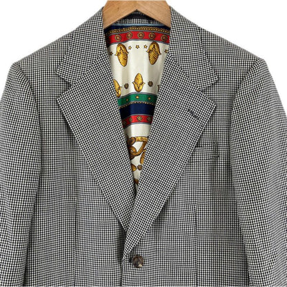Gucci 574351 Wool Mohair Blend Staggered Pattern With Full Lining Single