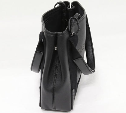 Balenciaga Hand Tote Shoulder Bag Navy Cabas Su XS Calf Black 2WAY 390346 Dqp1n