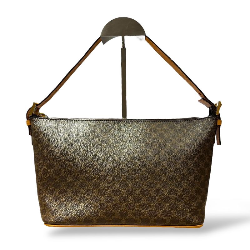 Celine ⑤ 21092899092730 Macadam Semi Shoulder Bag Women Brown FREE