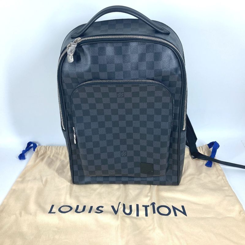 Louis Vuitton Backpack Sac Avenue Backpack N40499 Damier Graphite Canvas Black
