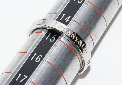 Tiffany & Co Ring Pt950 Diamond 3P (007ct) T&CO Band Ring Flat Band Ring Width