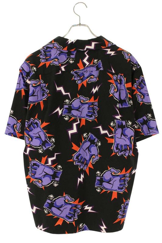 Prada 19AW Ucs339 S192 Short Sleeve Shirt With Frankenstein Pattern Men's M