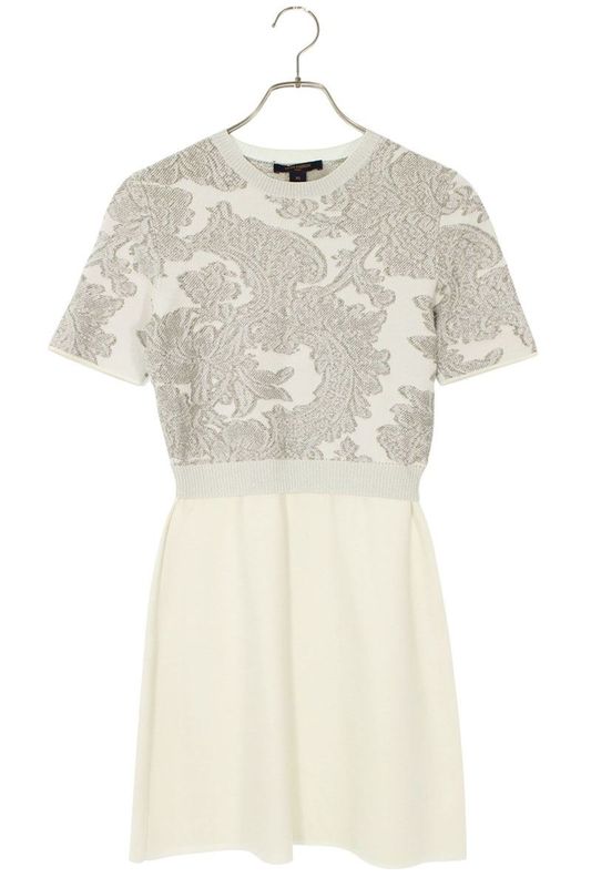Louis Vuitton Fekd73hfy Allover Knit Dress Women's XS