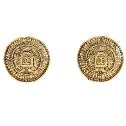 Chanel Coco Mark Vintage Gold Plated Ladies 23.2g Earring