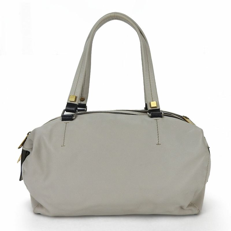 Celine Handbag Marine 166393fts.08gc Leather Light Grey - Small Boston Ladies