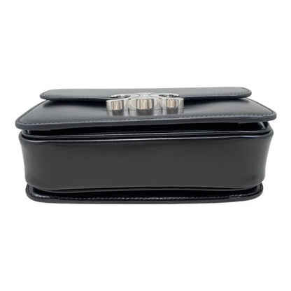 Celine Shoulder Bag Teen Triomphe Bag 188423bf4.38si Shiny Calfskin Black