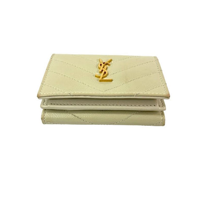 Saint Laurent Paris YSL Logo Hardware Leather