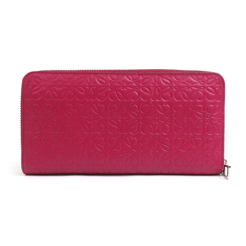 Loewe Round Zipper Long Wallet Anagram