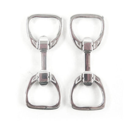 Hermes Vintage Sv925 Horsebit Motif Cufflinks Button Cufflinks Silver Total