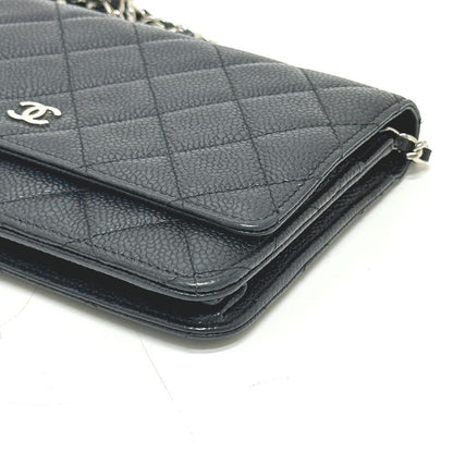 Chanel Shoulder Bag Ap0250 Caviar Skin Black