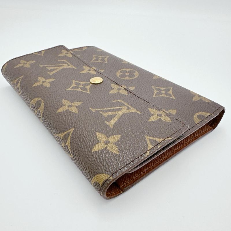 Louis Vuitton M61202 Monogram Trifold Wallet Porte Trousseau Etui Trifold