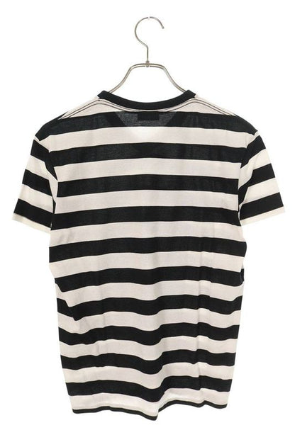 Saint Laurent Paris 316154 Y1lws V-neck Striped T-shirt Men's XS