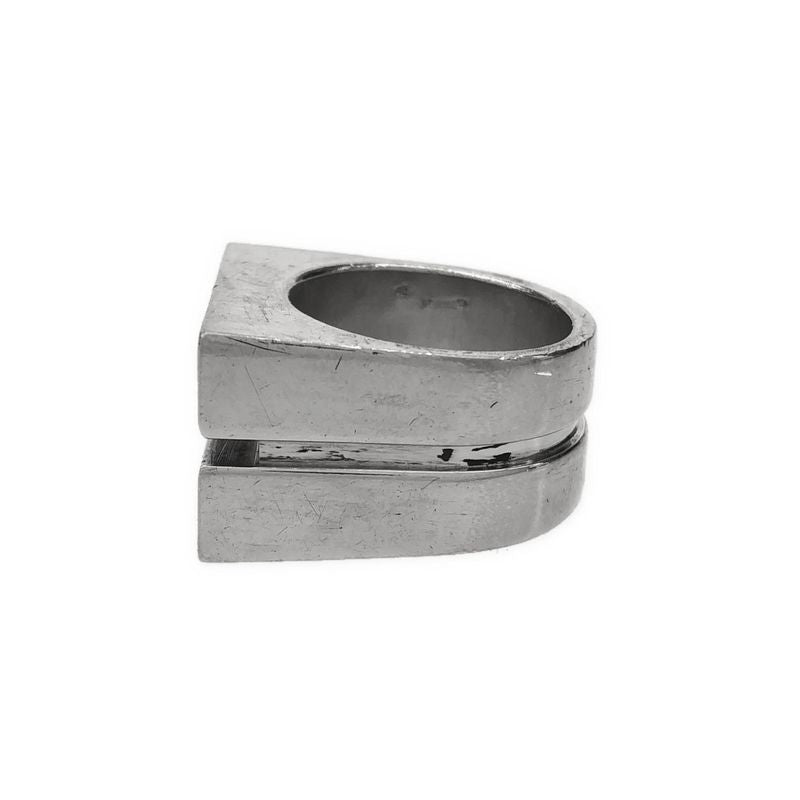 Gucci G Motif Square Signet Ring Silver About Size 16