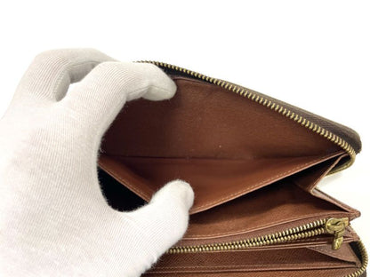 Louis Vuitton Monogram Zippy Wallet Round Zip Long Wallet M60017 Brown Made In