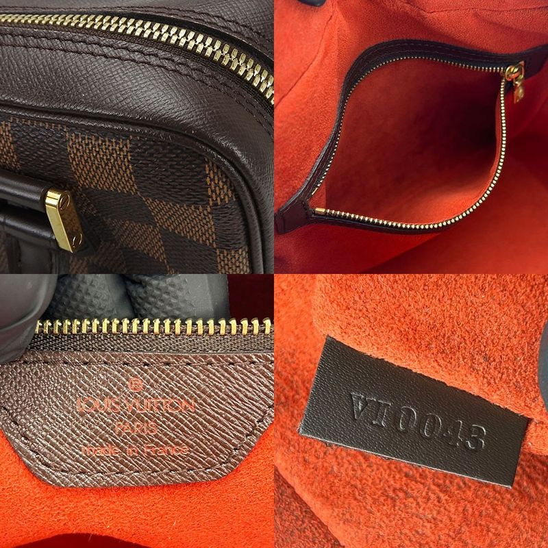 Louis Vuitton Handbag Brera N51150 Damier Ebène Goldhardware Leather Everyday