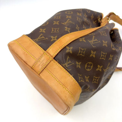 Louis Vuitton Noe Monogram Leather × PVC Brown Shoulder Bag Gold M42224