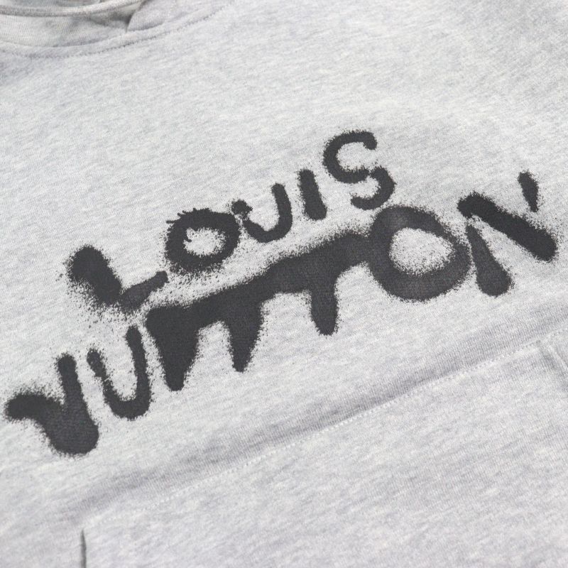 Louis Vuitton Hly68w 100% Cotton Logo Print Neon Workingman Pullover Hoodie