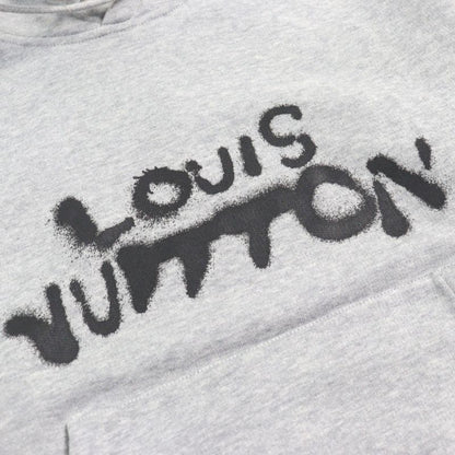 Louis Vuitton Hly68w 100% Cotton Logo Print Neon Workingman Pullover Hoodie