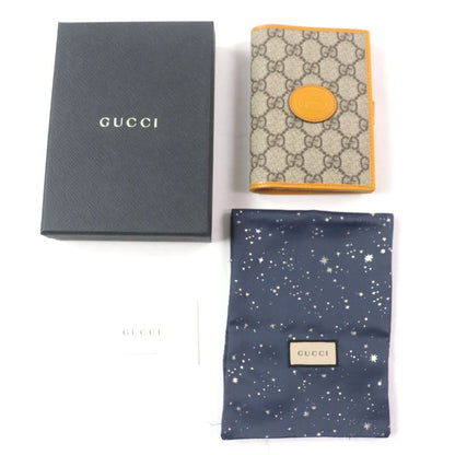 Gucci G724562 GG Supreme Interlocking G Leather Use Passport Case Orange Beige