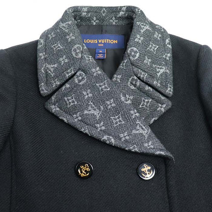 Louis Vuitton Pea Coat Black Fnco15ov0 36 Ladies Preowned