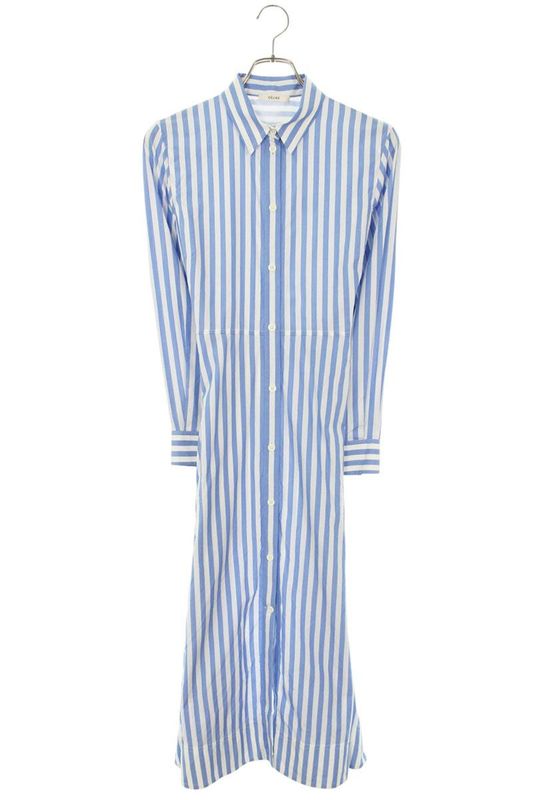 Celine Phoebe Period 2 6BG0 6759 Striped Shirt Dress Women 38