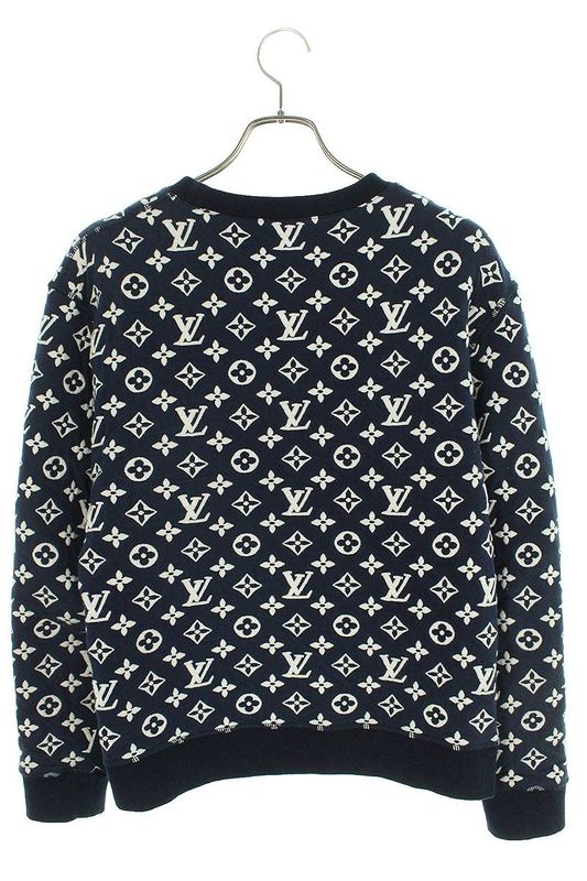 Louis Vuitton 21SS Rm211q TCJ Hiy53w Full Monogram Jacquard Crewneck Sweatshirt